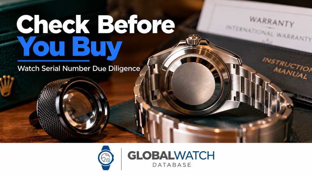 Watch serial number check before buying a pre-owned watch