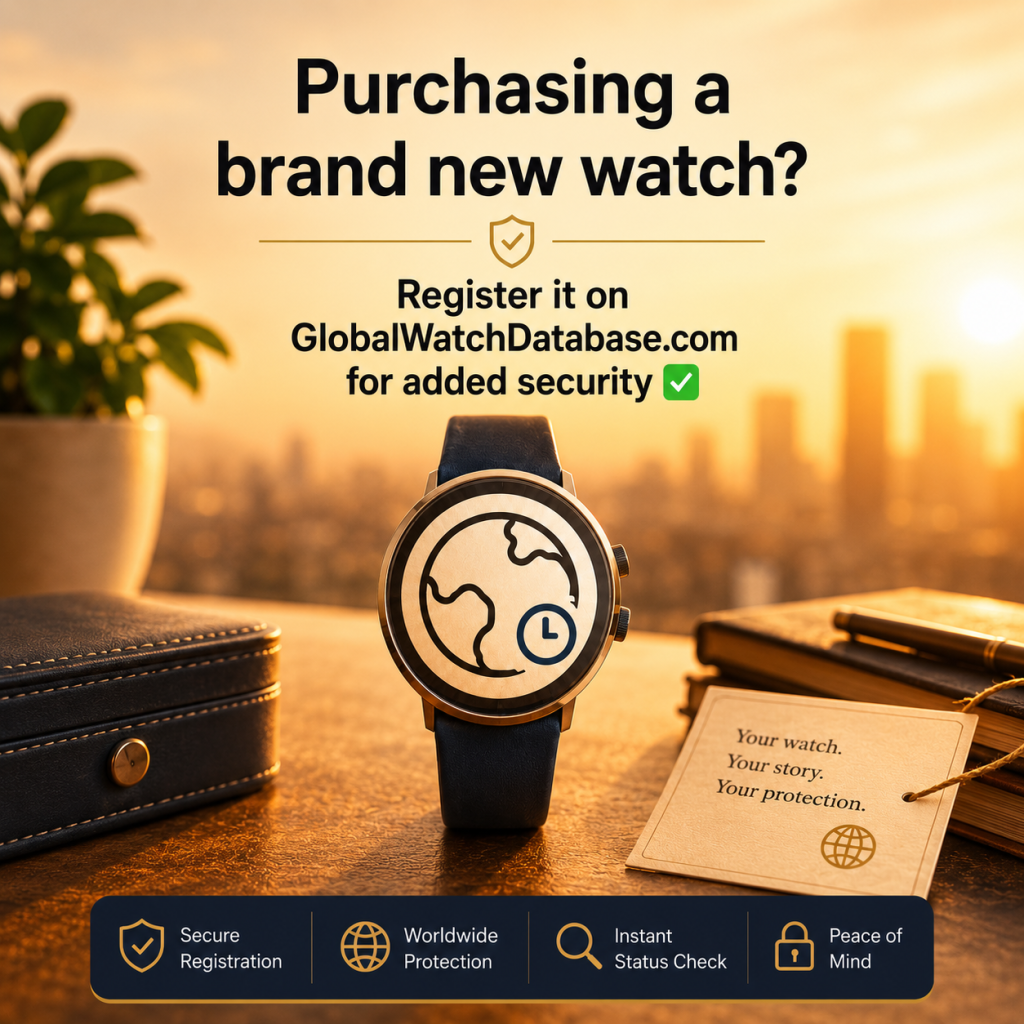Register a new watch on GlobalWatchDatabase for added security